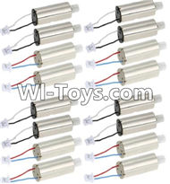 JJRC H11 H11C H11D Parts-16 Rotating Motor with red and Blue wire(8pcs) & Reversing-rotating Motor with Black and white wire(8pcs) For JJRC H11 H11C H11D Quadcopter Spare parts